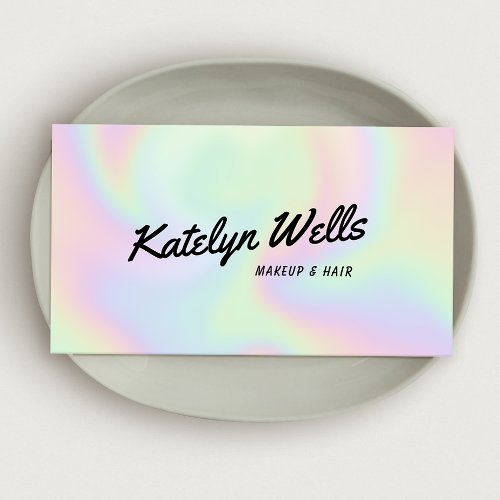 Retro Red Handwritten Script Typography Pink Business Card