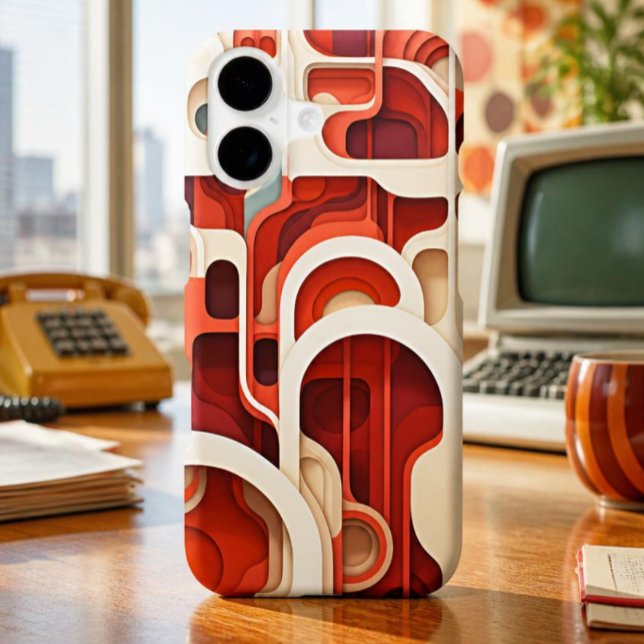 Retro red Iphone case (Creator Uploaded)