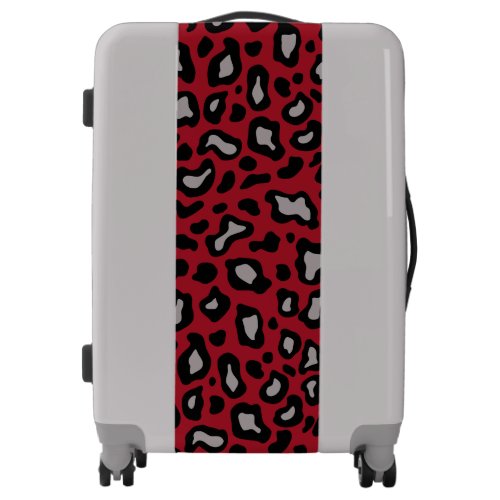 Retro Red Leopard Luggage Suitcase Gift