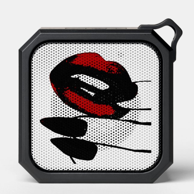 Retro Red Lips  Bluetooth Speaker (Front)