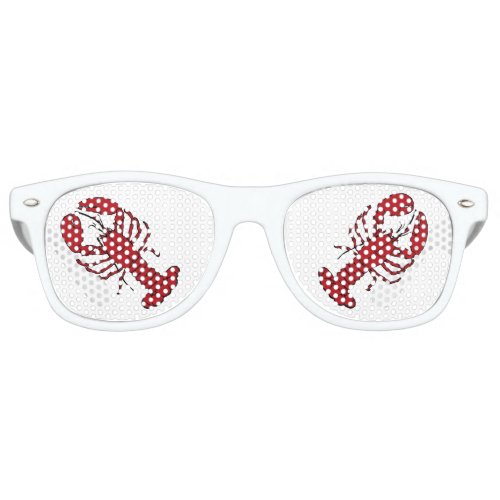 Retro red  lobster rockabilly sunglasses