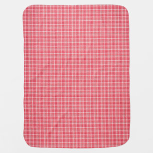 Retro red plaid tartan: seamless pattern. baby blanket