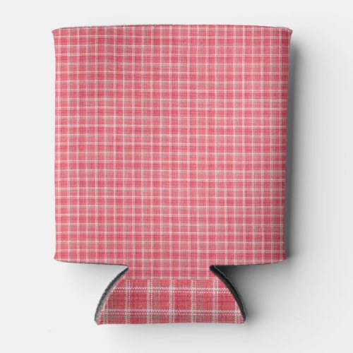 Retro red plaid tartan seamless pattern can cooler
