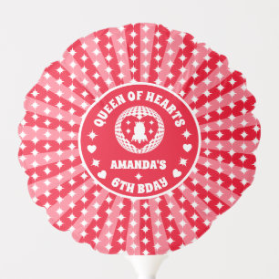 Retro Red Queen Of Hearts Birthday Balloon