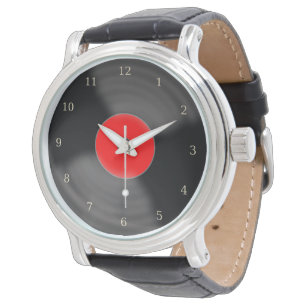 Retro Red Record Watch Gift