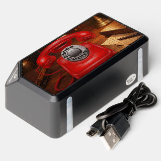 Retro Red Rotary Telephone Bluetooth Speake Speaker