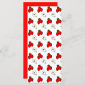 Retro Red Strawberry and Flower Pattern (Front/Back)