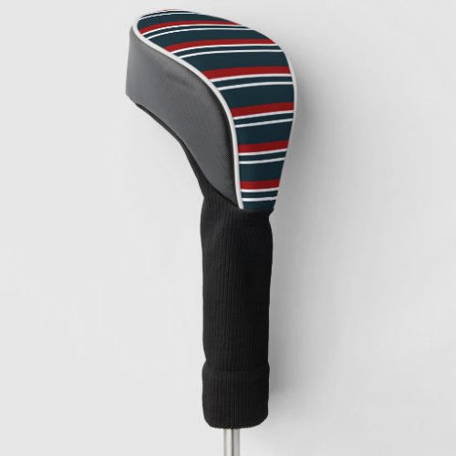 Retro Red Stripes Golf Head Cover