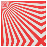 Retro Red Sun Rays Background Fabric