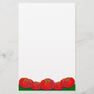 Retro Red Tomatoes Stationery
