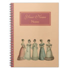 Retro Regency Ladies Notebook for Jane Austen Fans