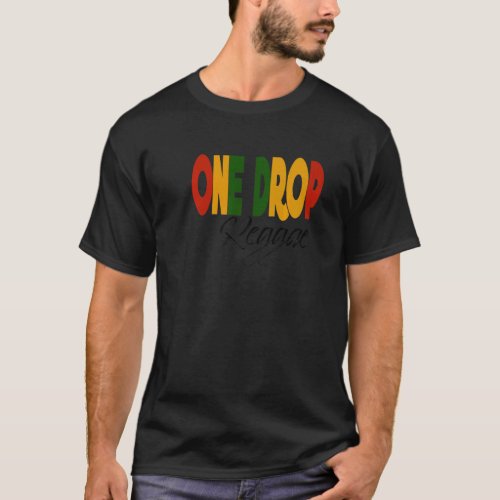 Retro Reggae Music One Drop Jamaica Roots  Cultur T_Shirt