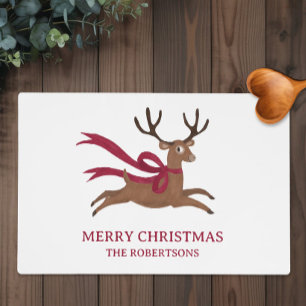 Retro Reindeer Atomic Mid Century Vintage Style Placemat