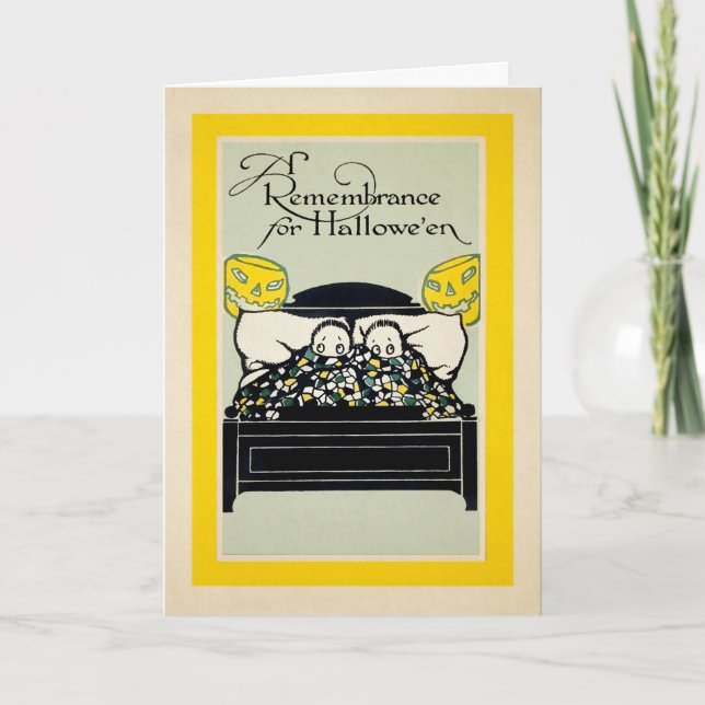Retro Remembrance Halloween Card (Front)