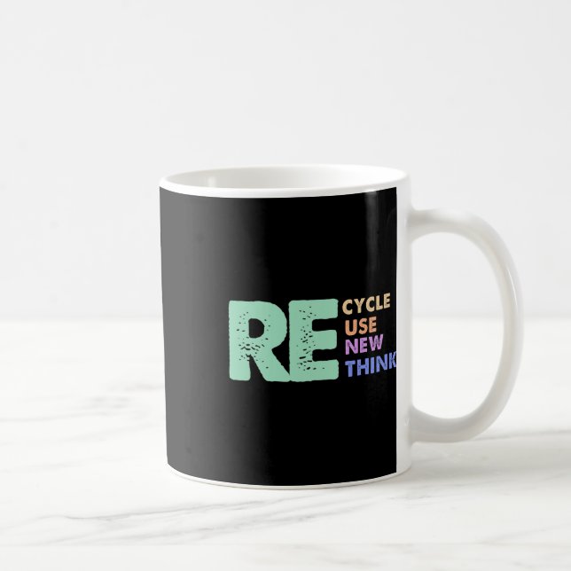 Retro Removed Meme Recycle Reuse Renew Rethink  Coffee Mug (Right)