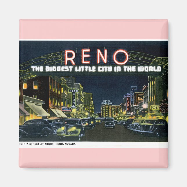 Retro Reno Magnet (Front)