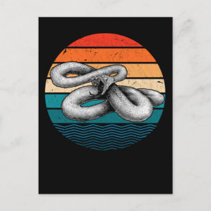 Retro Reptile Vintage Snake Postcard