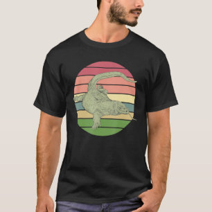 Retro Reptile Wild Animal Wildlife Indonesia Komod T-Shirt