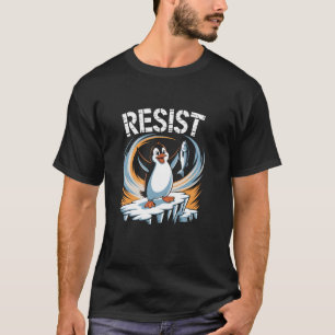 Retro Resist The Penguins Vintage Funny Mens Wome T-Shirt