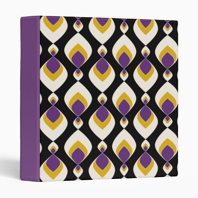 Retro, retro ornament 3 ring binder (Front/Spine)