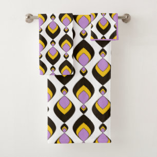 Retro, retro ornament bath towel set