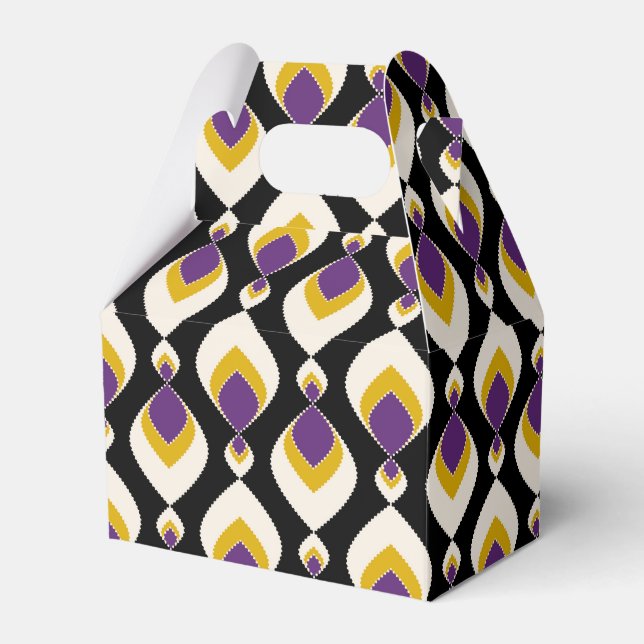 Retro, retro ornament favor boxes (Front Side)