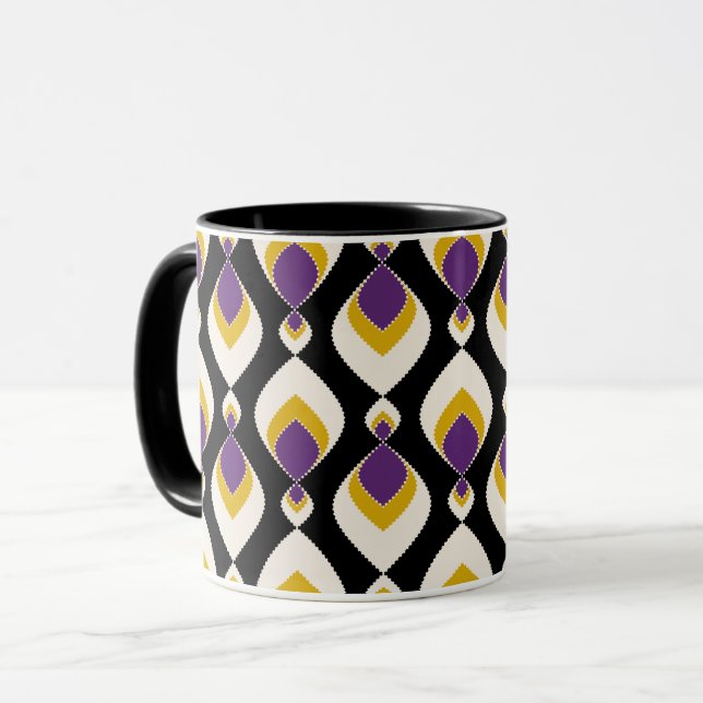 Retro, retro ornament mug (Front Left)