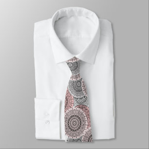 Retro, retro pattern, blue and pink, elegant neck tie
