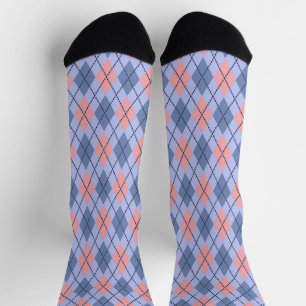 Retro rhombic pattern. socks