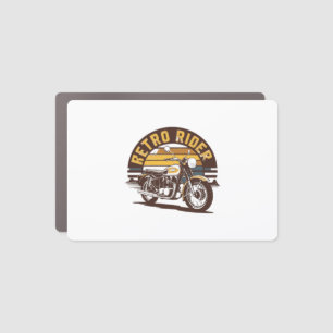 Retro Rider � Motorcycle Car Magnet