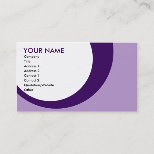 Customizable retro rings : purples business card templates
