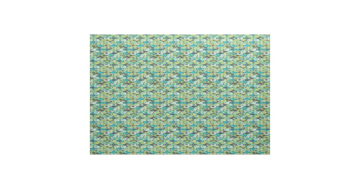 Retro Ripples Fabric | Zazzle