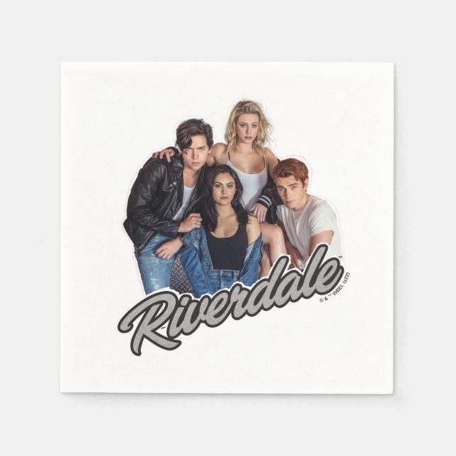 Retro Riverdale Group Graphic Napkins (Front)