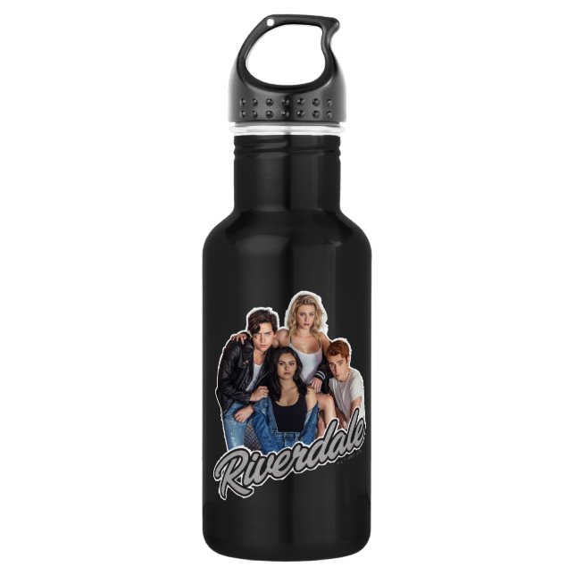 Retro Riverdale Group Graphic Stainless Steel Water Bottle (Front)