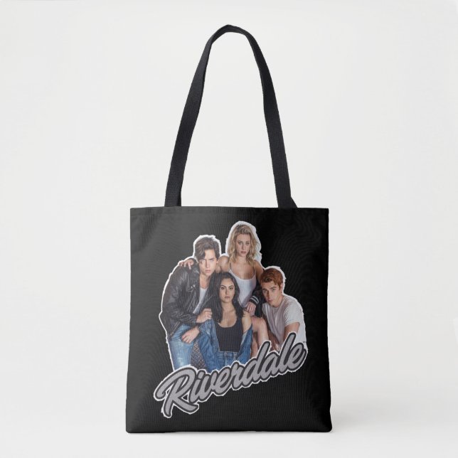 Retro Riverdale Group Graphic Tote Bag (Front)