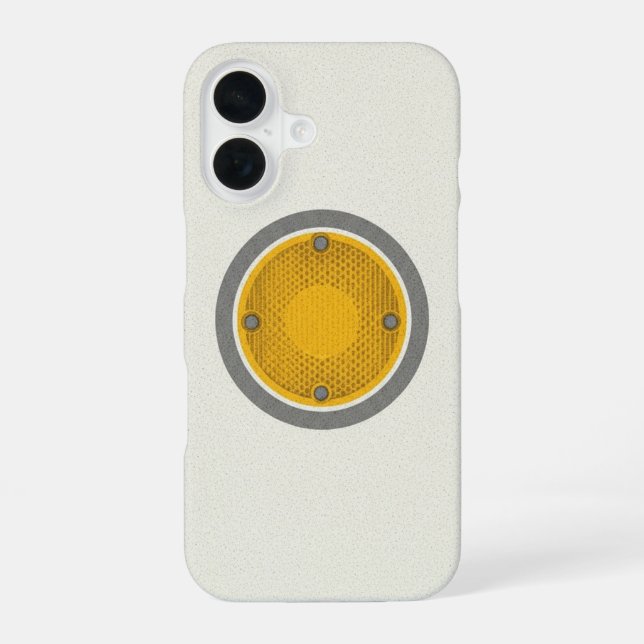 Retro Road Reflector iPhone Case (Back)