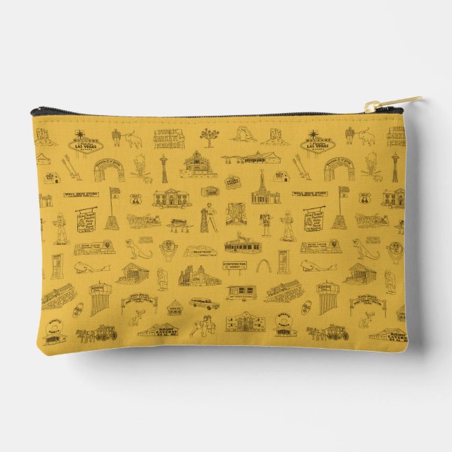 Retro Road Trip Cosmetic Bag (Back)