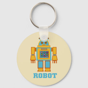 Retro Robot -Cute Kids Keychain