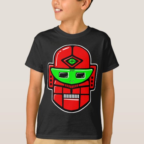 Retro Robot Head _ Customized T_Shirt