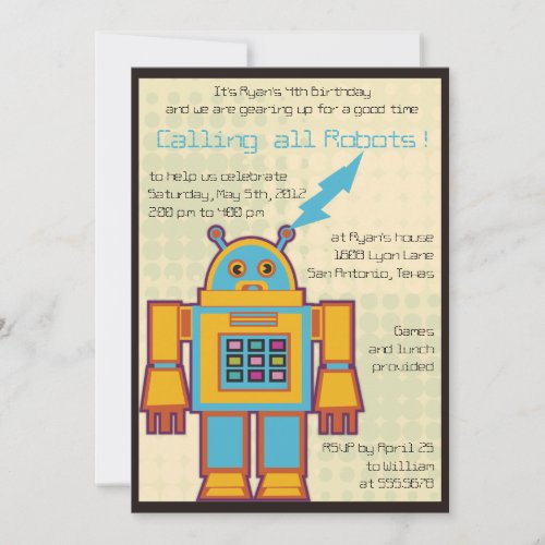 Retro Robot_kids birthday invitation _6