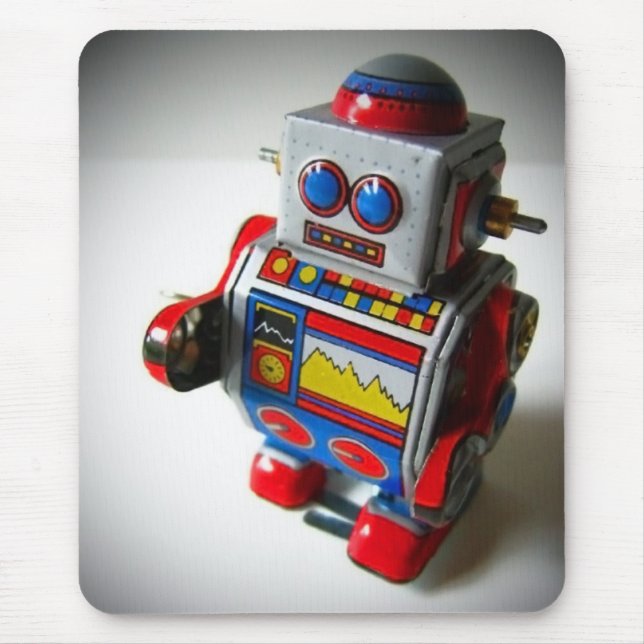 Retro Robot mousepad (Front)