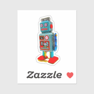  RETRO ROBOT STICKER