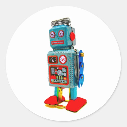  RETRO ROBOT STICKER