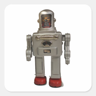  RETRO ROBOT STICKER