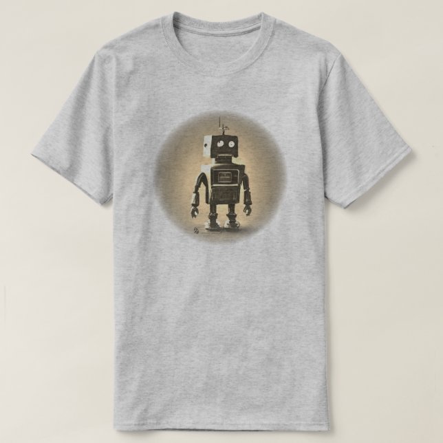 Retro Robot T-Shirt (Design Front)