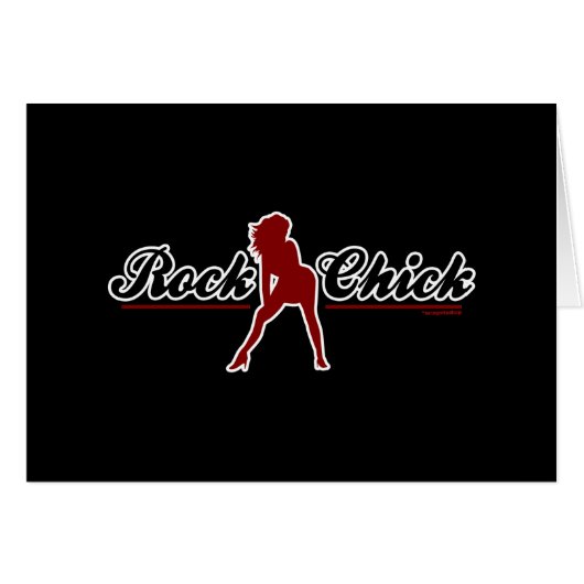 Retro Rock Chick Cards (Front Horizontal)