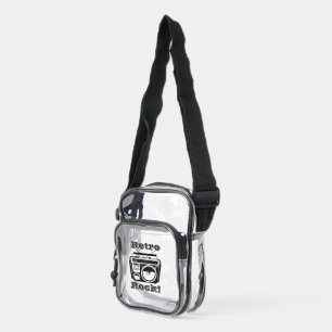 Retro Rock! Clear Crossbody Bag