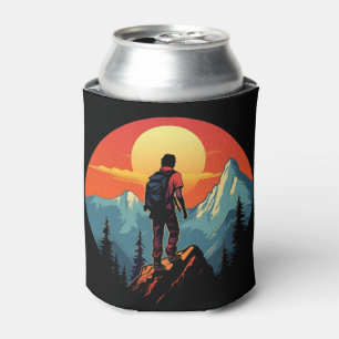 Retro Rock Climbing Vintage Climber Gift Can Cooler