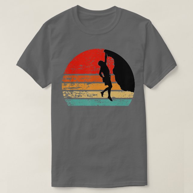 Retro Rock Climbing Vintage Climber  T-Shirt (Design Front)