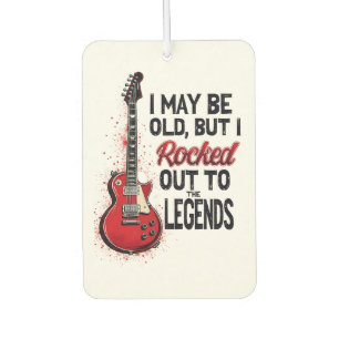 Retro Rock Guitar Classic Music Nostalgia Design Air Freshener